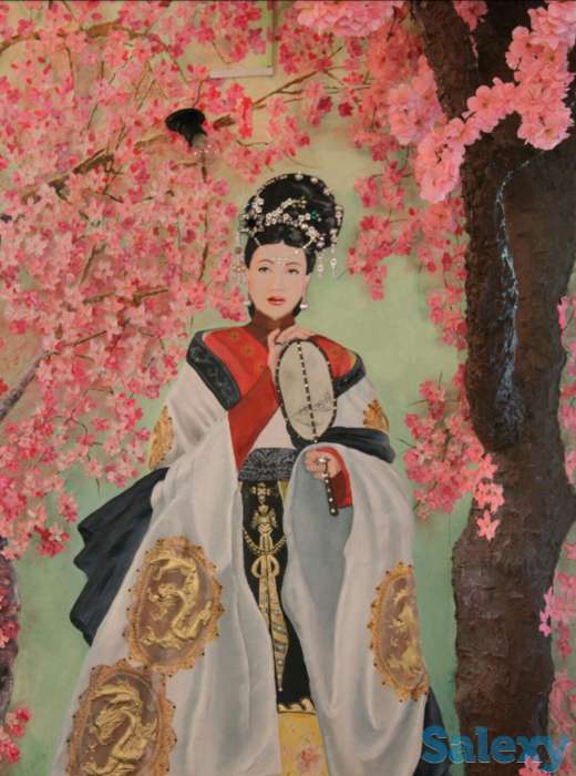 Роспись стен и потолков, барельеф на стене, картины, портрет, фотография 4