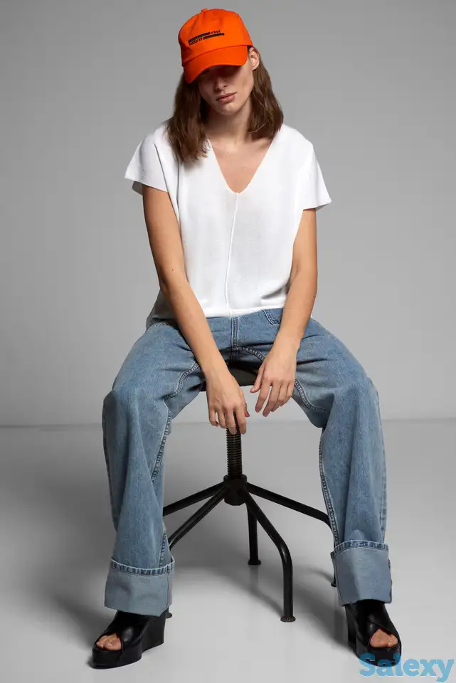 Джинсы с широкими штанинами и высокой посадкой vassa&co, фотография 1