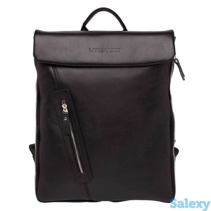 Кожаный рюкзак для ноутбука ramsey black, фотография 1