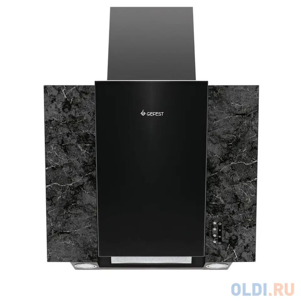 Вытяжка каминная gefest во 3603 к53 черный/серый, фотография 1