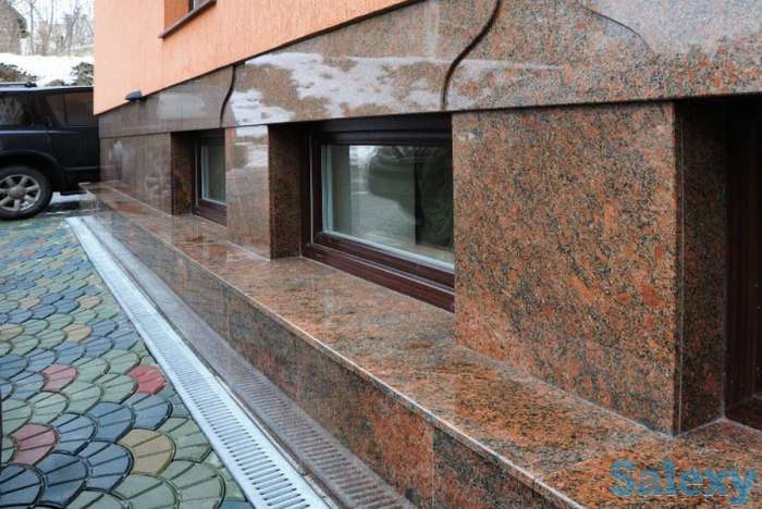 Отделка фасадов мрамором, травертином и гранитом., фотография 1