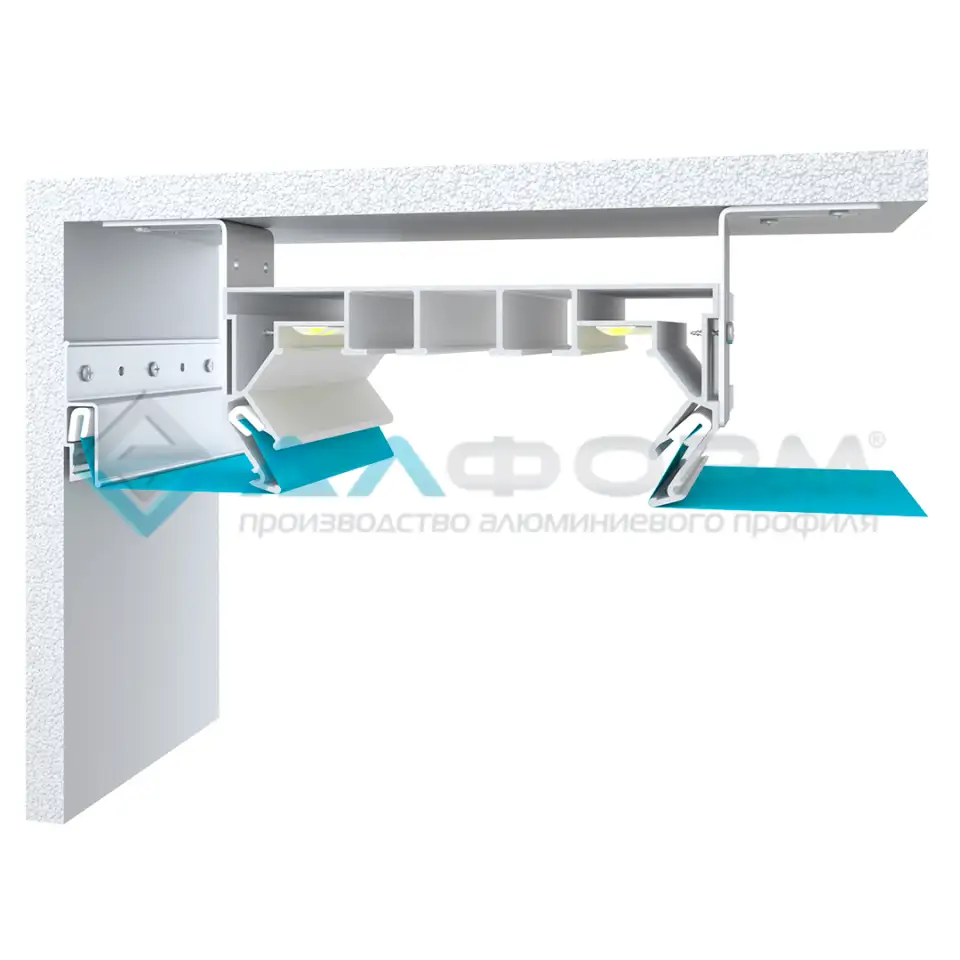 Пк 14 двухрядный карниз для штор, фотография 1