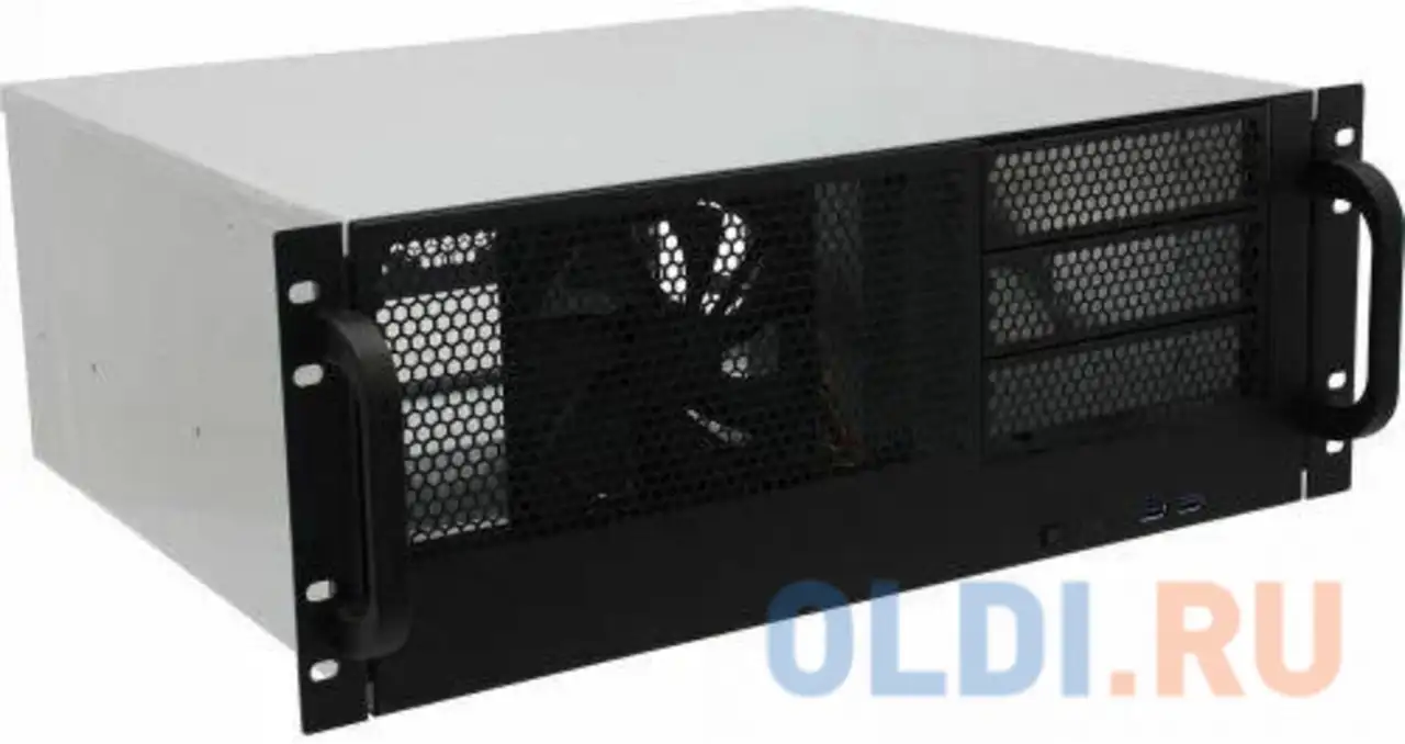 Серверный корпус 4u procase rm438-b-0 без бп чёрный серый, фотография 1