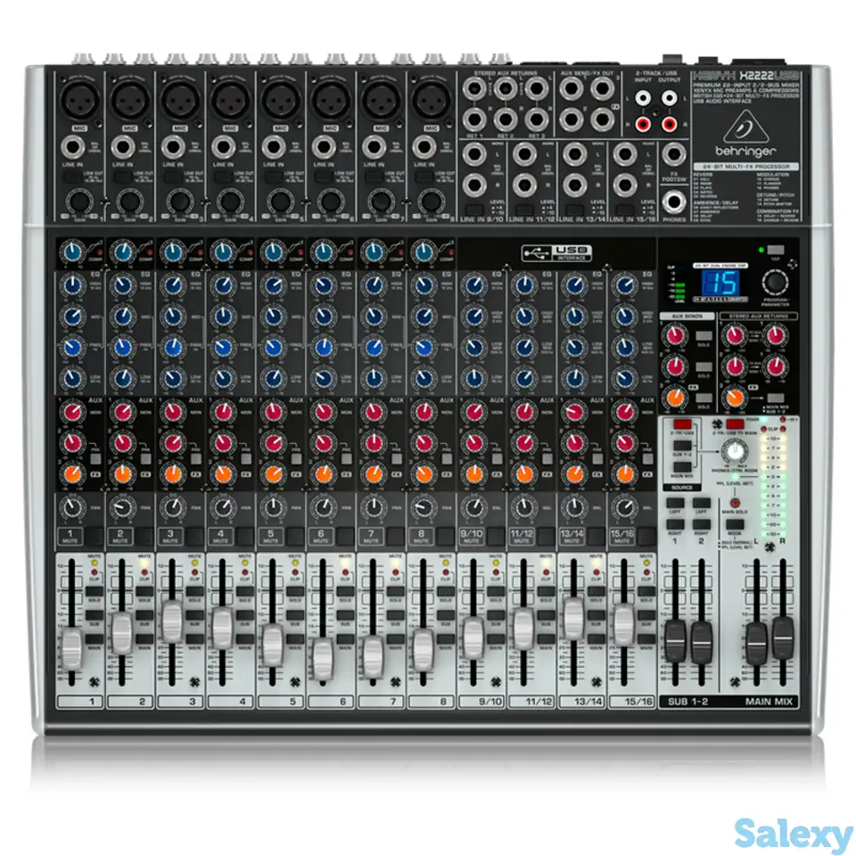 Микшерный пульт behringer xenyx x2222usb, фотография 1