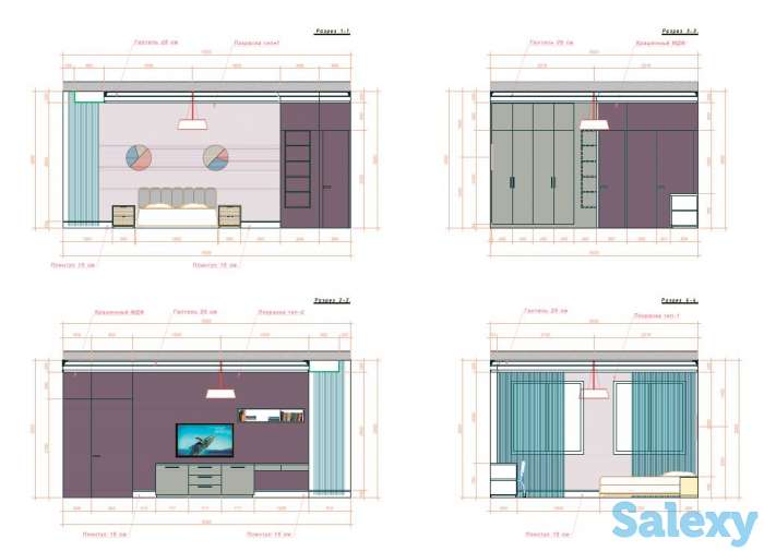 Проекты для ремонта квартир,домов 1000 тг. за м2, фотография 5