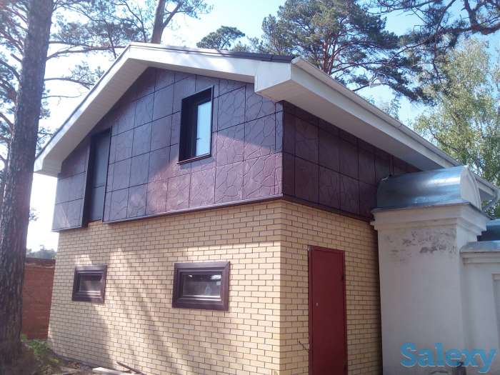 Фасадная плита с текстурой под бутовый камень, фотография 1