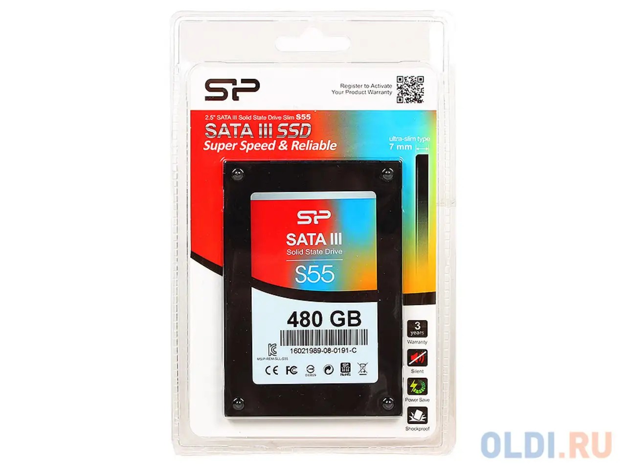 Ssd накопитель silicon power slim s55 480 gb sata-iii, фотография 1