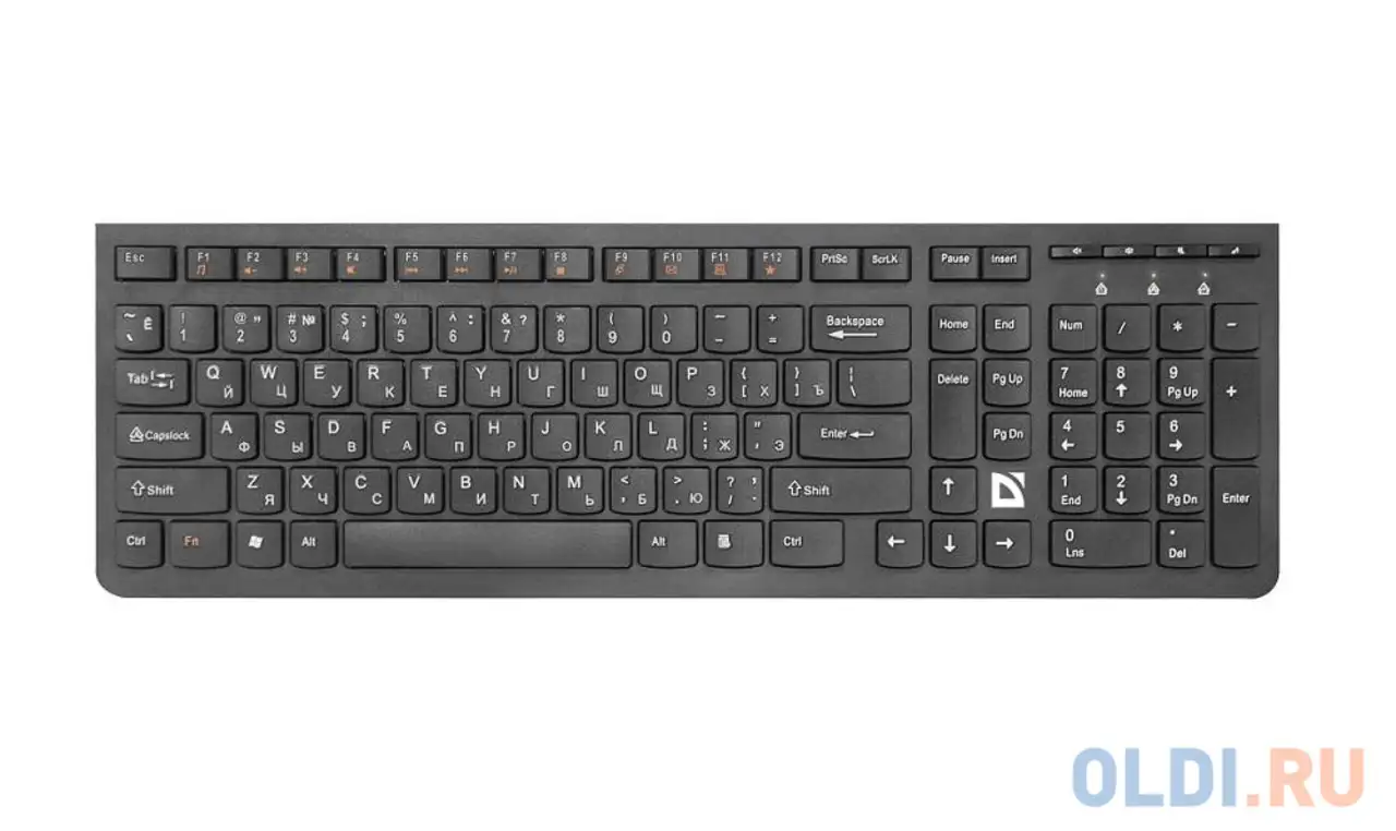 Клавиатура беспроводная defender ultramate sm-535 ru,черный,мультимедиа, фотография 1