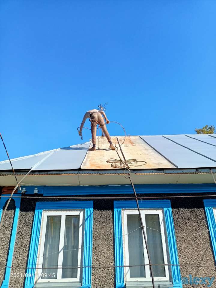 Покраска крыши., фотография 2