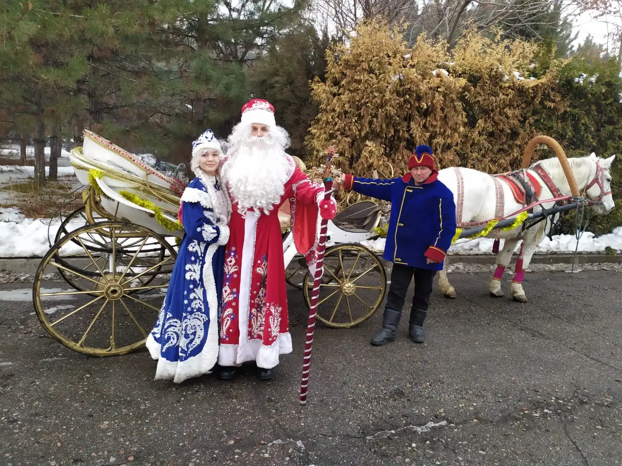 Дед Мороз на санях, фотография 4