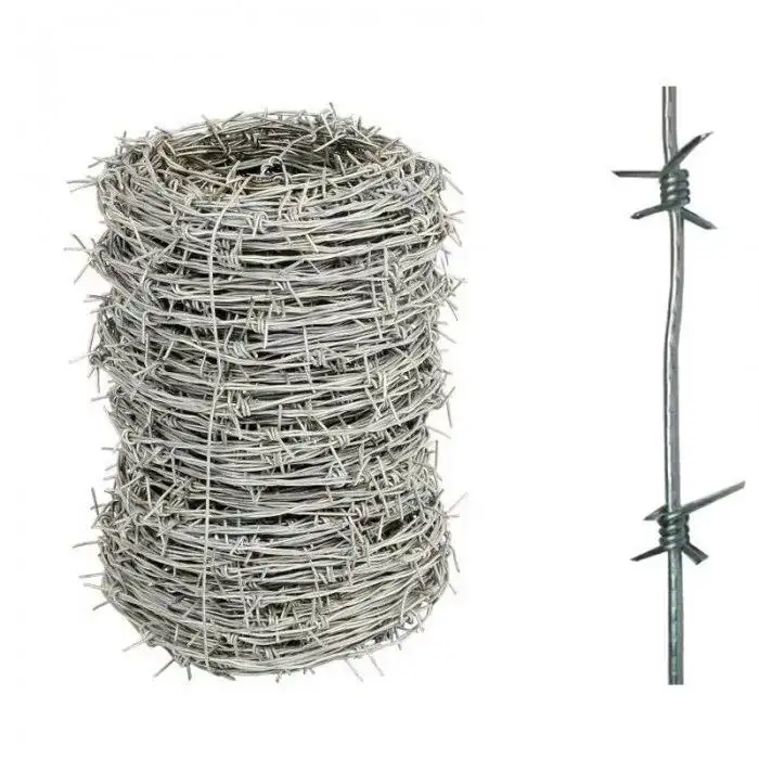 Колючая однорядная проволока Диаметр: 2; 2,8; 1,6... мм, Покрытие: оцинкованная; без покрытия, ГОСТ: 285-69, фотография 1