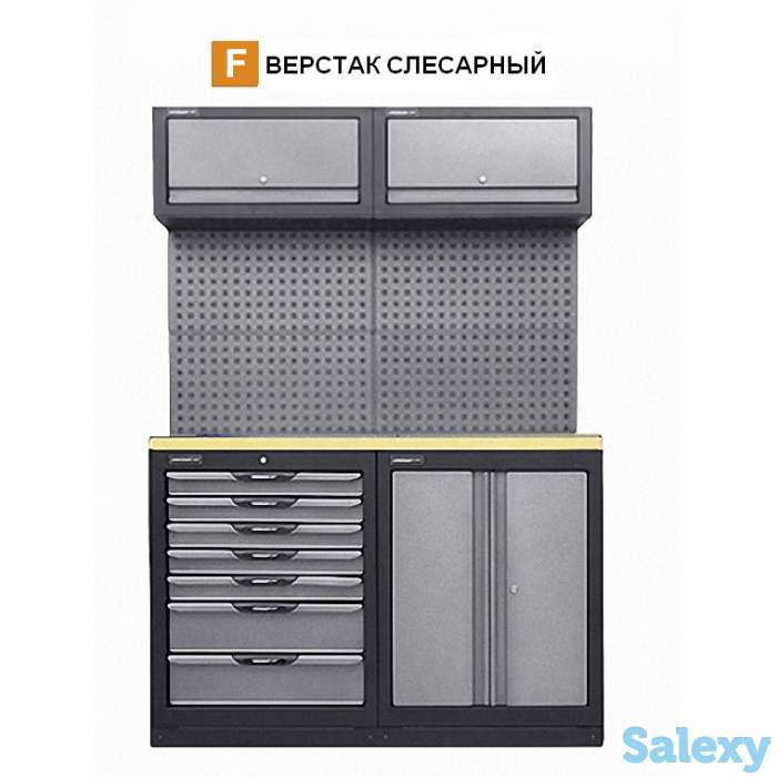 F-TYPE Верстак слесарный, общий размер: 1360*1950*500 мм, фотография 1