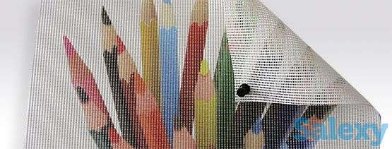 Перфорированный оракал, Реклама на прозрачных поверхностях, фотография 1