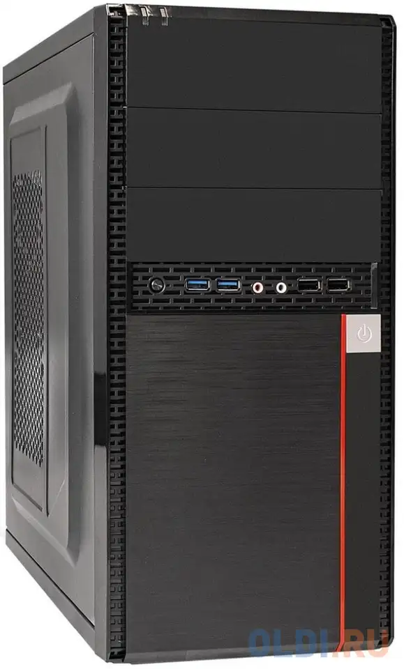 Корпус microatx exegate ba-204u 500 вт чёрный, фотография 1