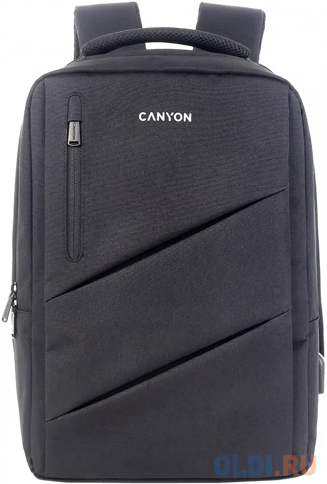 Canyon laptop backpack for 15.6 inchproduct spec/size(mm): 400mm x300mm x 120mm(+60mm)grey,, фотография 1