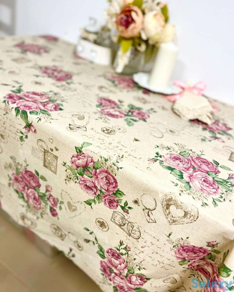 Винтажная итальянская скатерть Лэттера с тефлоновым покрытием, фотография 5