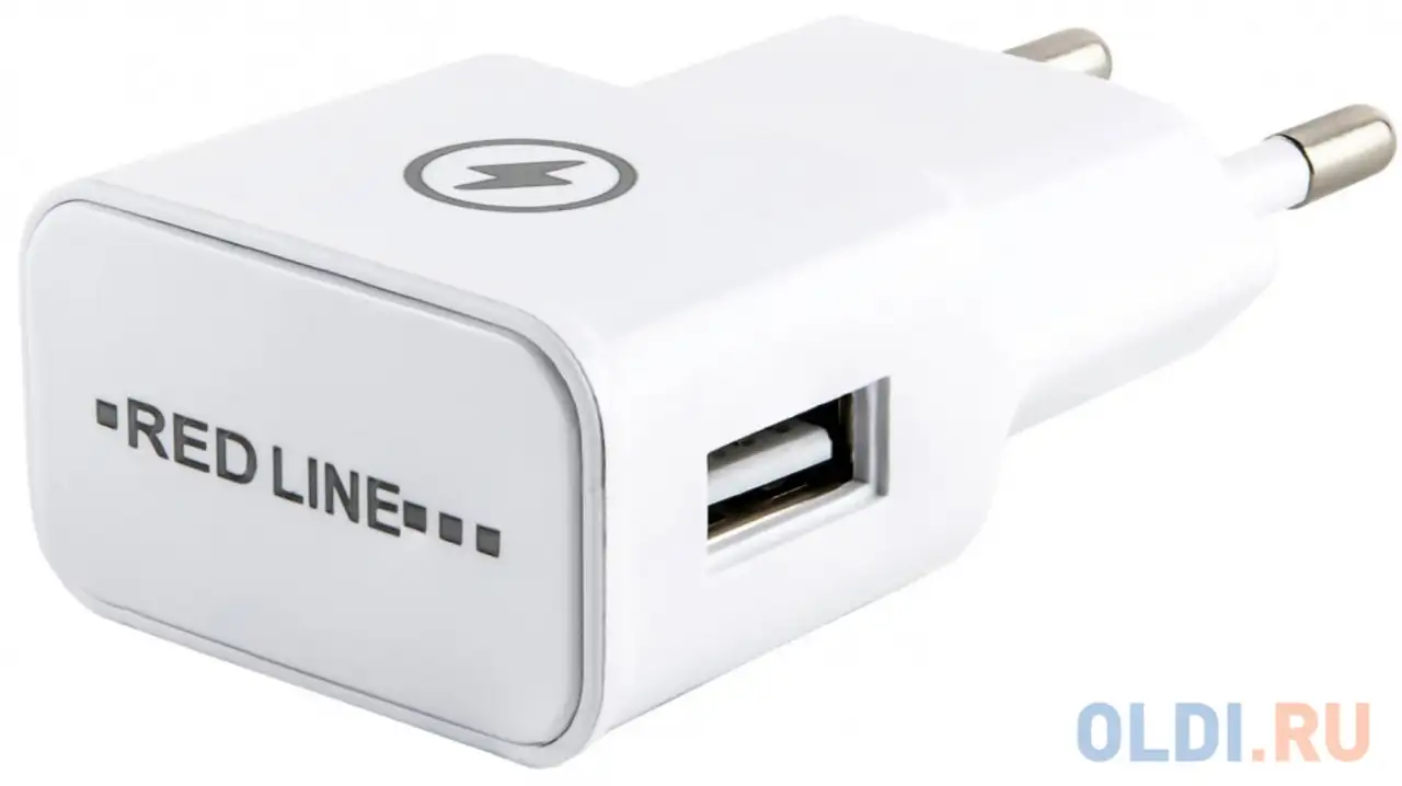Сетевое зарядное устройство red line nt-1a 1a 8-pin lightning белый ут000013626, фотография 1