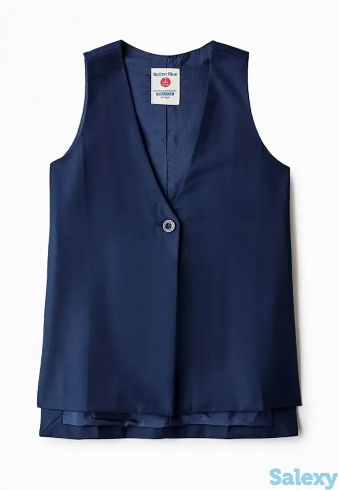 Жилет button blue, фотография 1