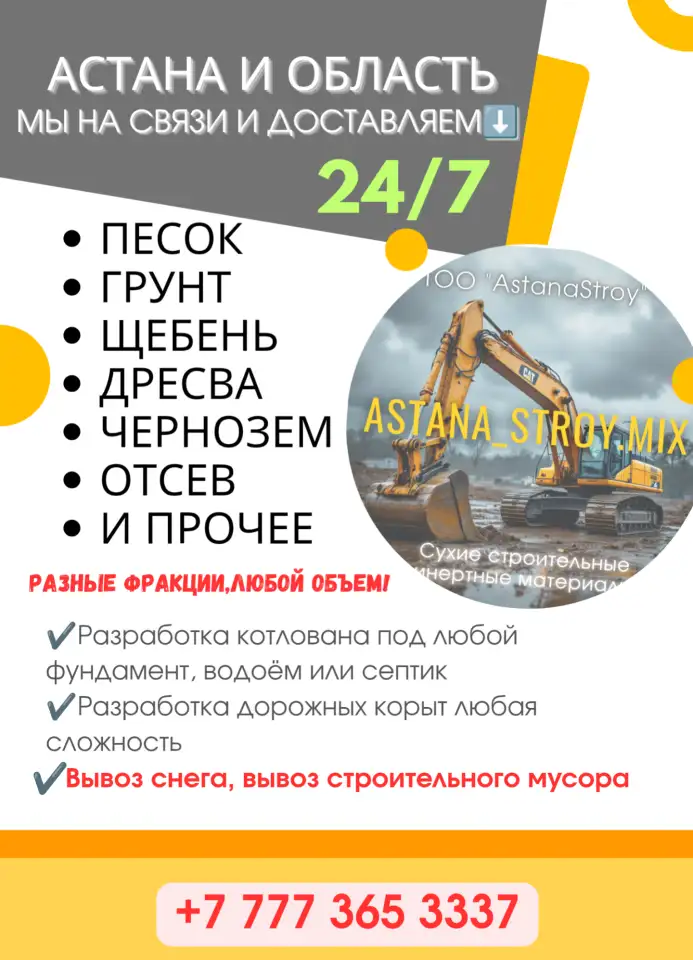 Сухие строительные инертные материалы, фотография 1