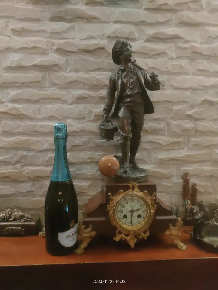 Каминные часы. 19й век. Франция, фотография 2