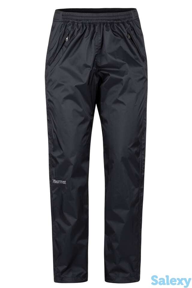 Брюки marmot precip eco full zip pant lady  black, фотография 1