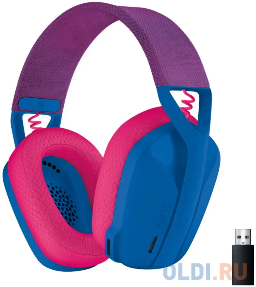 Гарнитура/ logitech headset g435 lightspeed wireless gaming  blue - retail, фотография 1