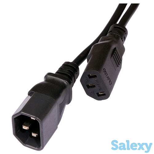 Сетевой кабель питания ИБП, удлинитель кабеля питания ПК 1.8м, фотография 2