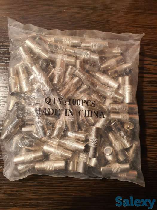 Штекер металлический на антенну, разъём телевизионной антенны (ТВ), фотография 3