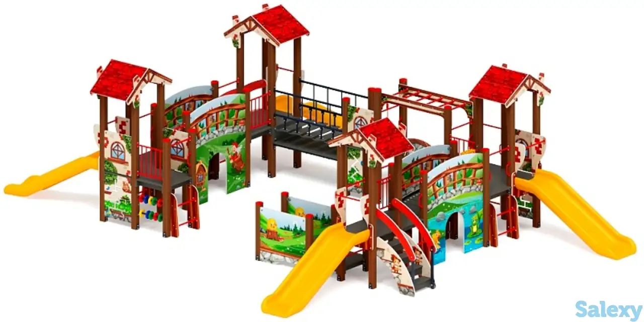 В гостях у сказки горка пластиковая н 900 дик 1.05.01-30, фотография 1