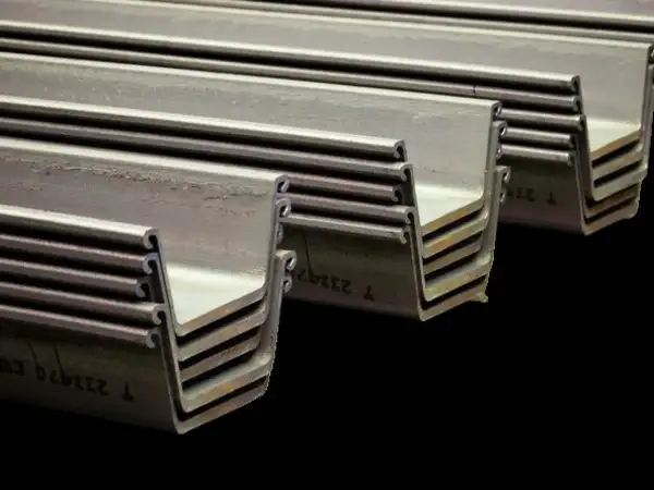 Шпунт Ларсена Л5, Марка стали: С255; 09Г2С; Ст3..., Ширина: 425-10.00 мм, Стенка: 425-500 мм, фотография 1