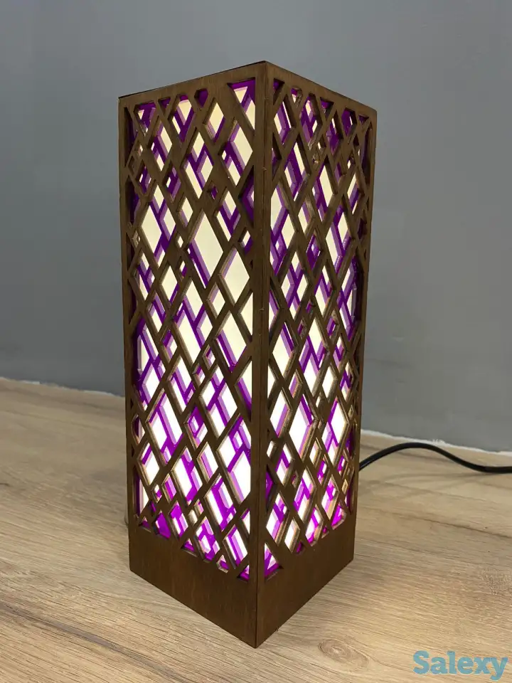 Фиолетовый Интерьерный светильник - ночник, фотография 7