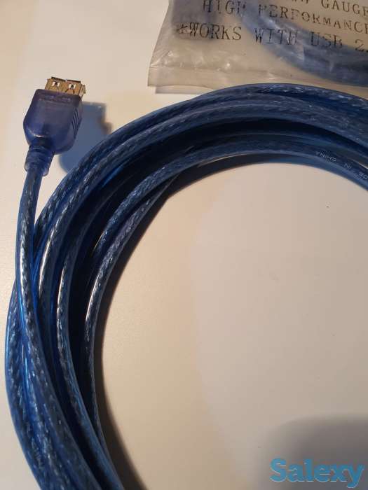 Кабель-удлинитель, USB AM-AF, Cable, Hi-Speed USB 2.0, 5 метров, фотография 2