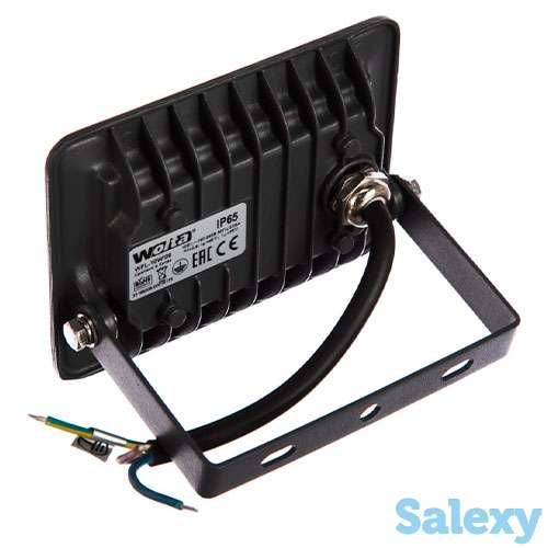 Светодиодный прожектор wolta wfl-10w/06w серый  5500k 10вт smd ip65 850лм, фотография 2