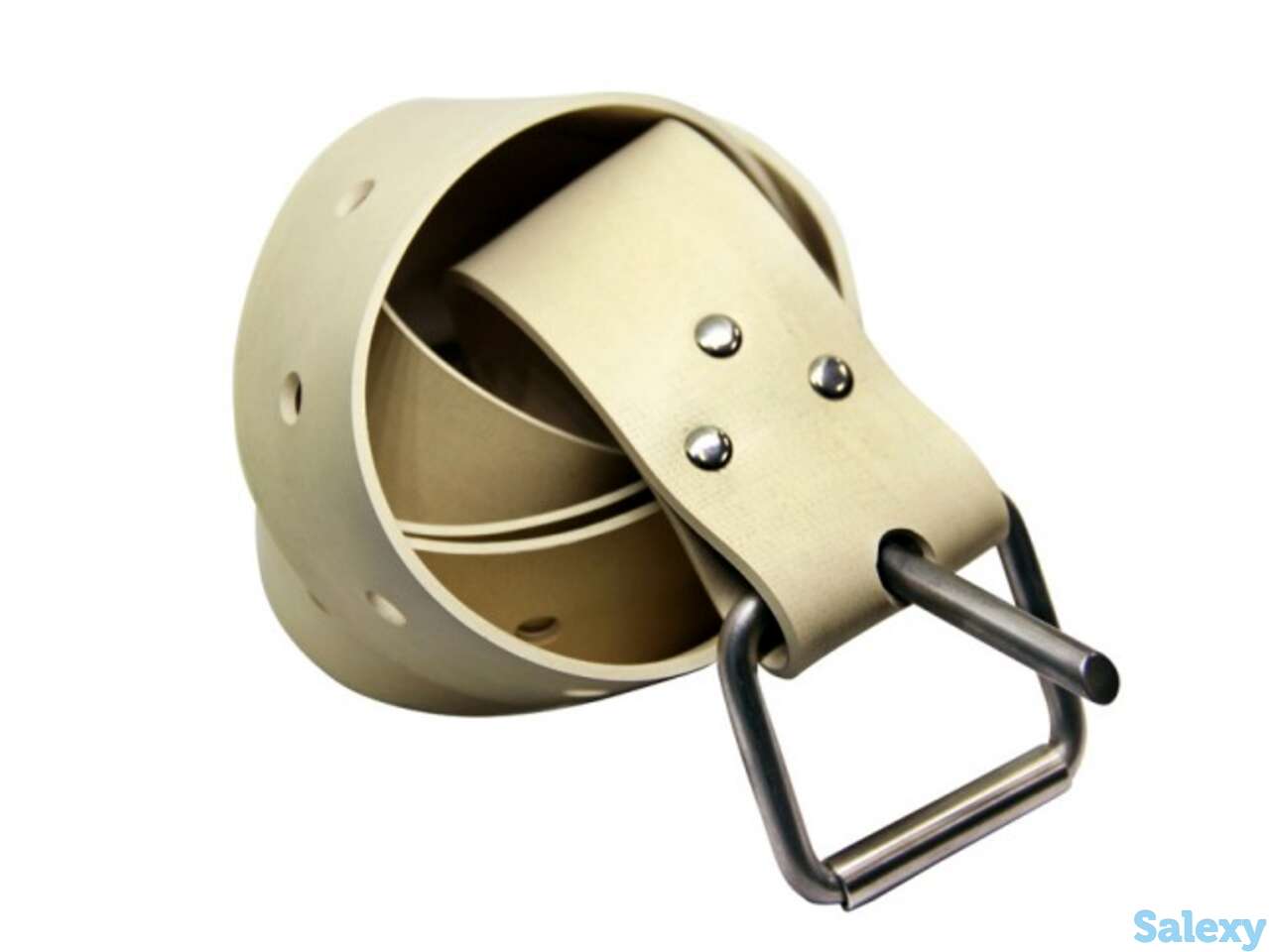 Ремень латексный светлый scorpena e с марсельской пряжкой, фотография 1