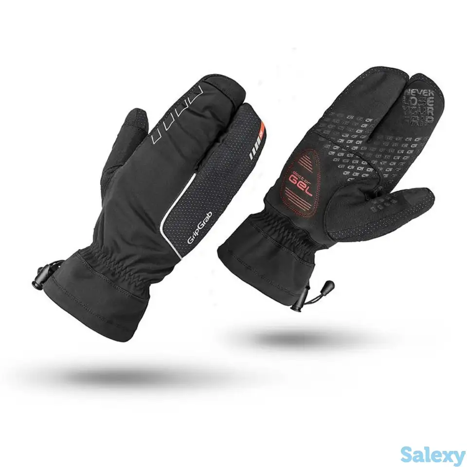Перчатки gripgrab nordic lobster gloves black, фотография 1