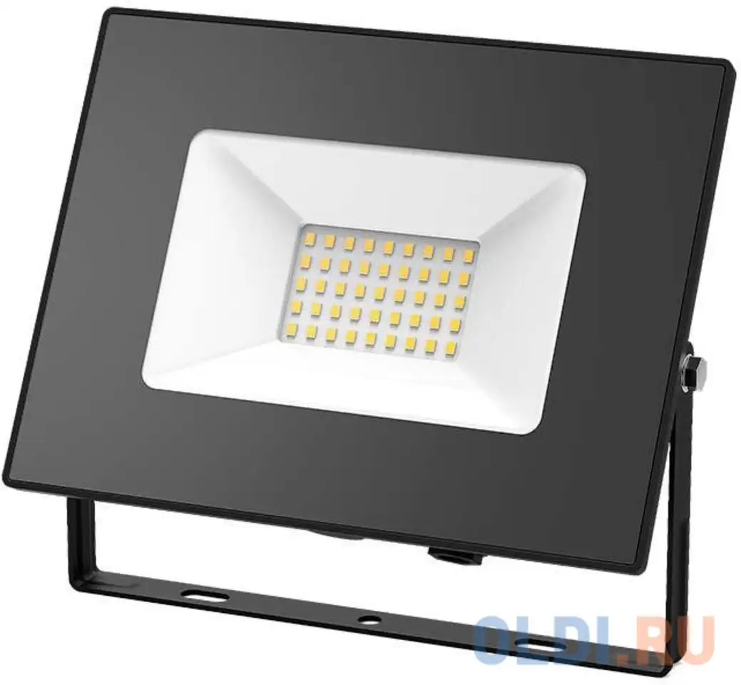 Gauss 613527170 прожектор светодиодный led 70w 4450lm ip65 3000к черный 1/24, фотография 1