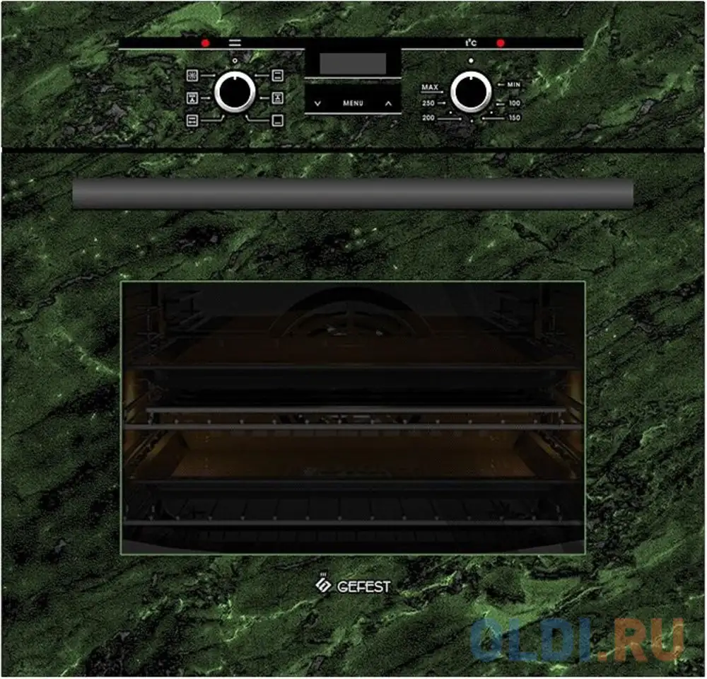Электрический шкаф gefest 622-02 к59 зеленый с рисунком, фотография 1