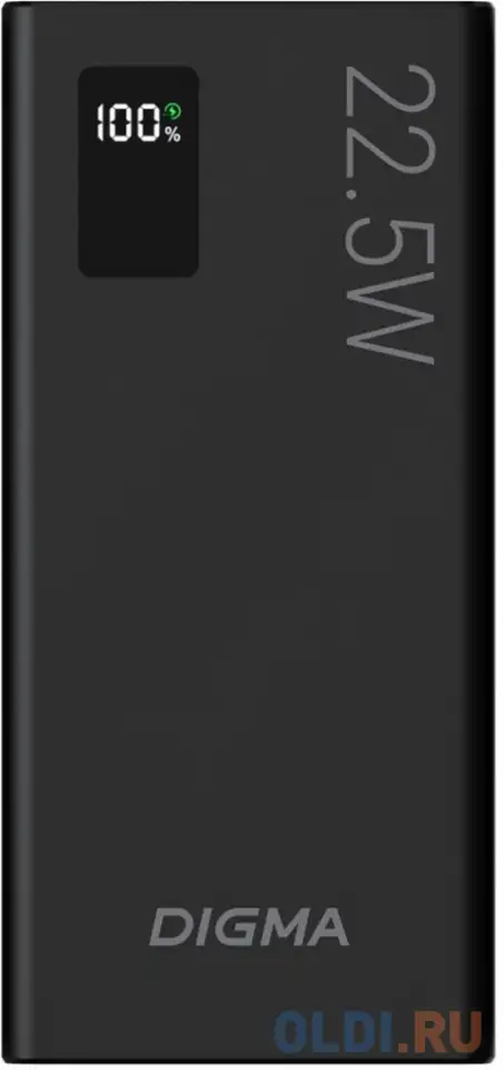 Внешний аккумулятор power bank 10000 мач digma dgpf10a черный, фотография 1