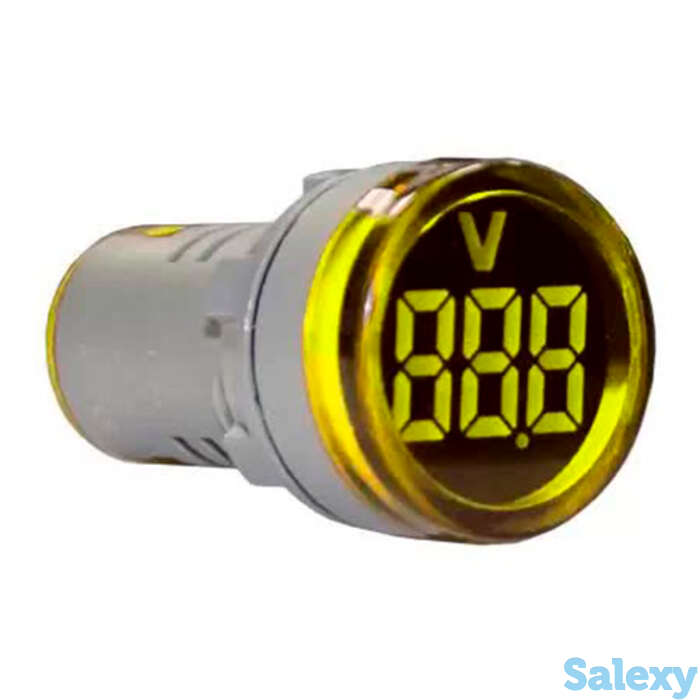 Индикатор значения напряжения AD22-RV желтый Энергия, 10 шт, фотография 1