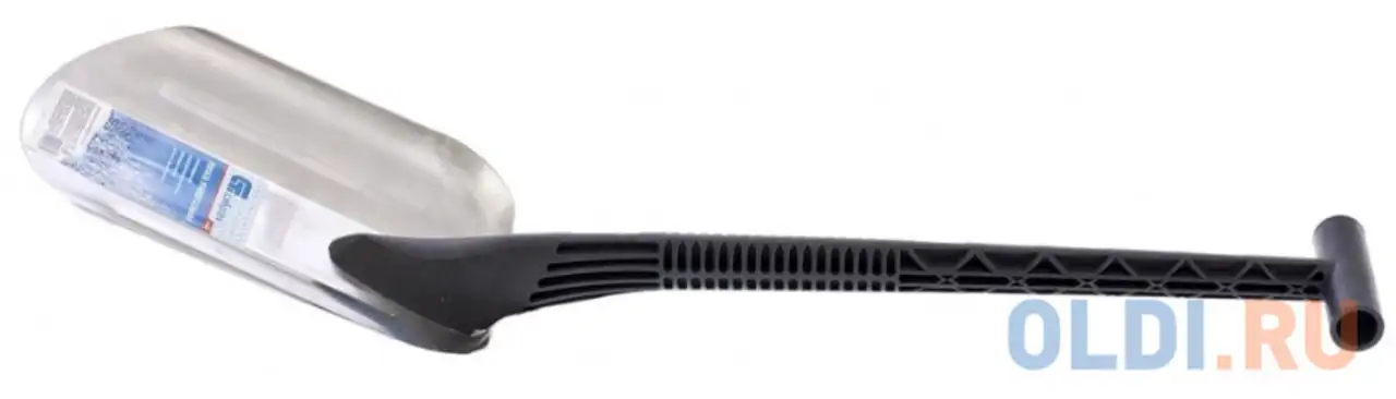 Лопата универсальная алюминиевая, 260 х 205 мм, черенок из пластика россия//, фотография 1