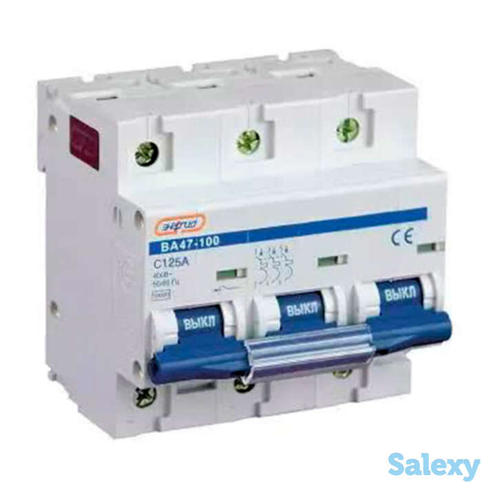 Aвтоматический выключатель NC100H (ВА47-100) 3P 125A Энергия, фотография 1