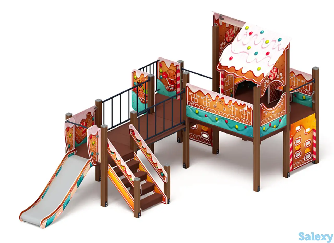 Теремок (пряничный домик) - дик 1.07.01-02 - игровой комплекс h=900, фотография 1