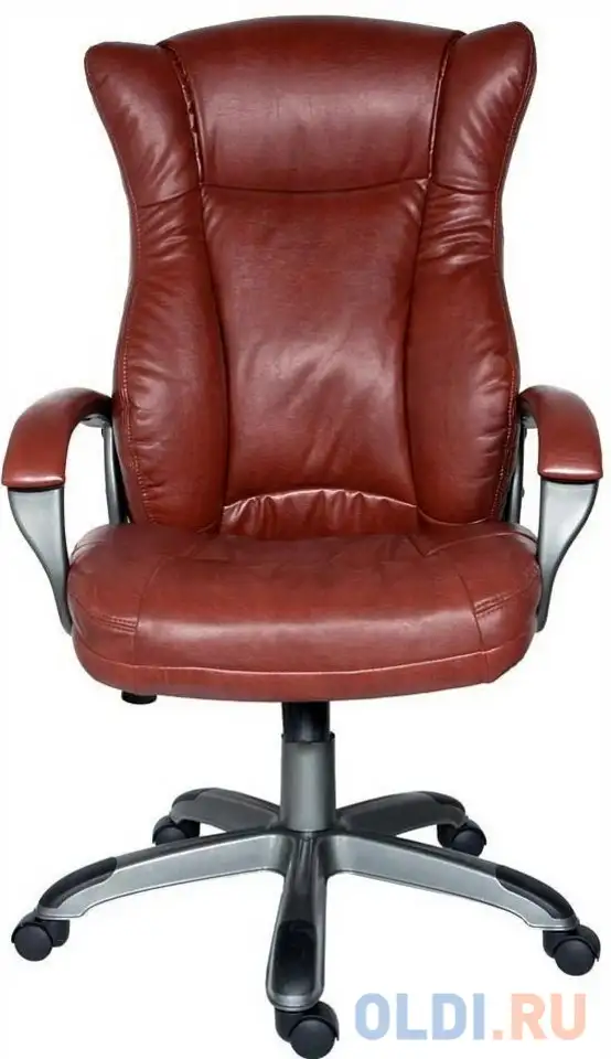 Кресло руководителя бюрократ ch-879n коричневый, фотография 1