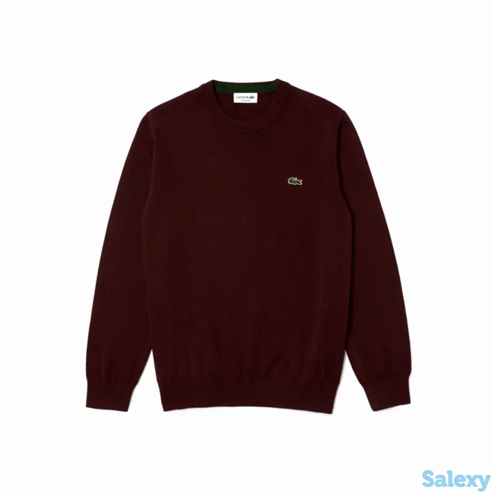 Мужской свитер lacoste с круглым вырезом из органического хлопка, фотография 1