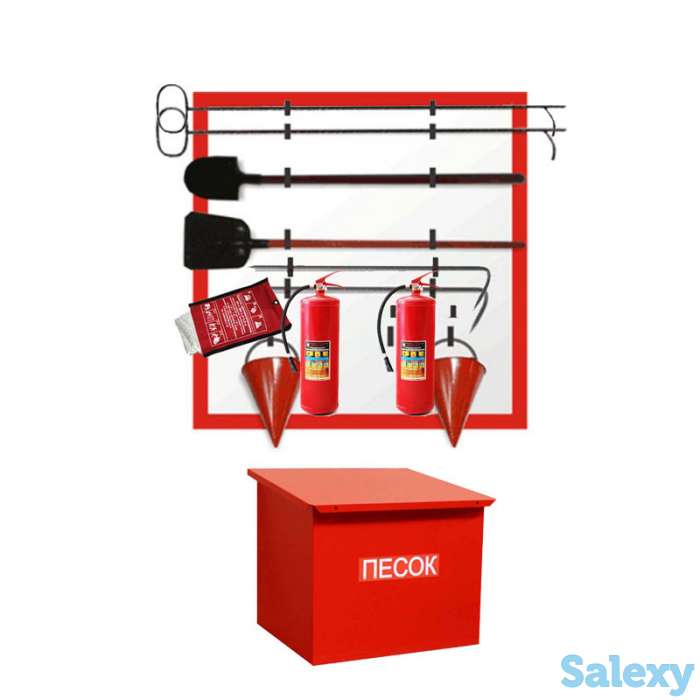 Щит пожарный открытый в комплекте, фотография 1