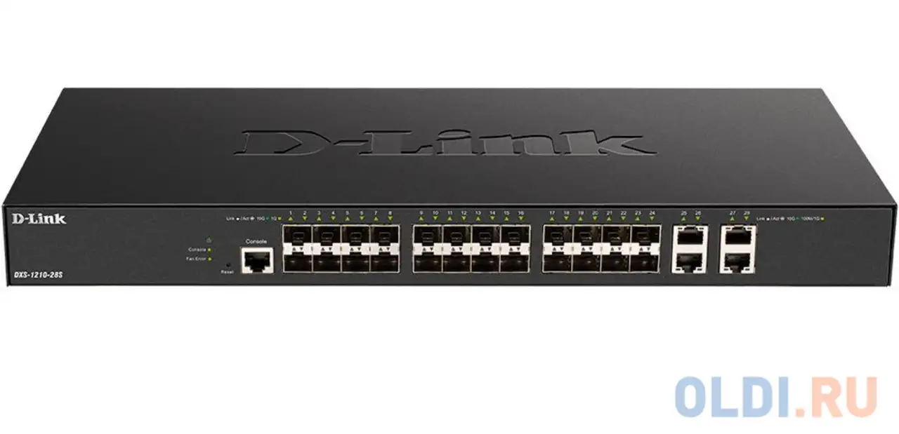 Dxs-1210-28s/a1a  коммутатор настраиваемый l2+ коммутатор с 24 портами 10gbase-x sfp+, фотография 1