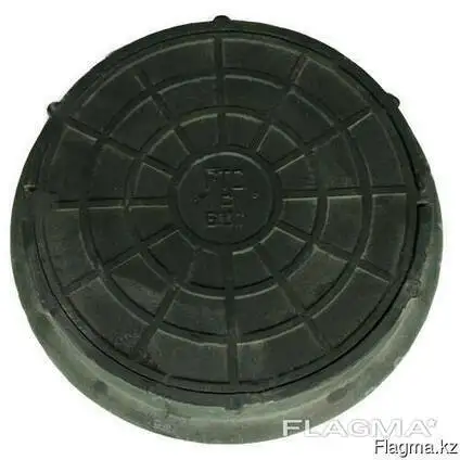 Люки чугунные на шарнире с замком., фотография 1