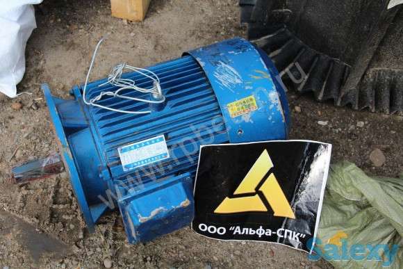 Двигатель шнека Y160M-4 для бетонного завода РБУ, фотография 1