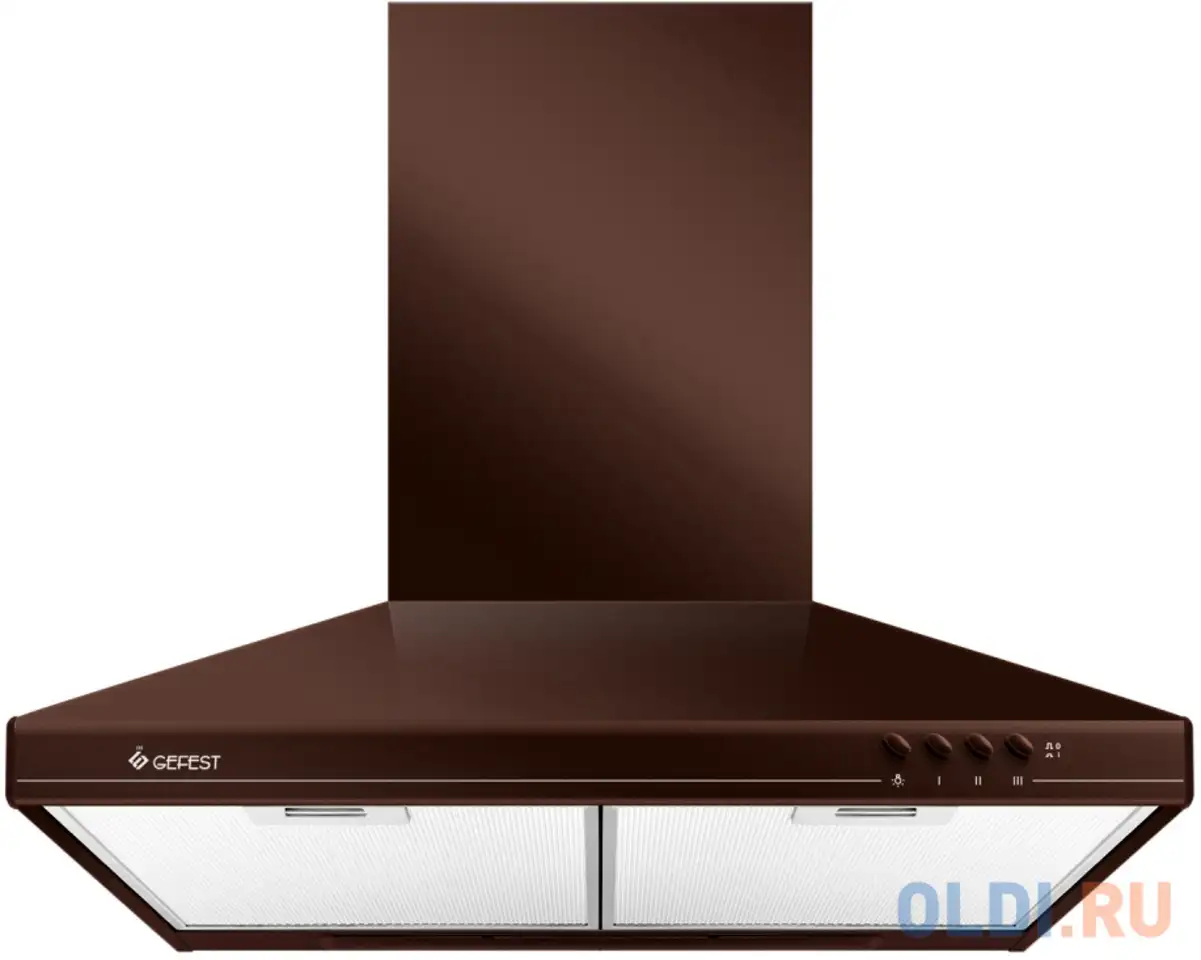 Вытяжка каминная gefest во 10 к47 коричневый, фотография 1