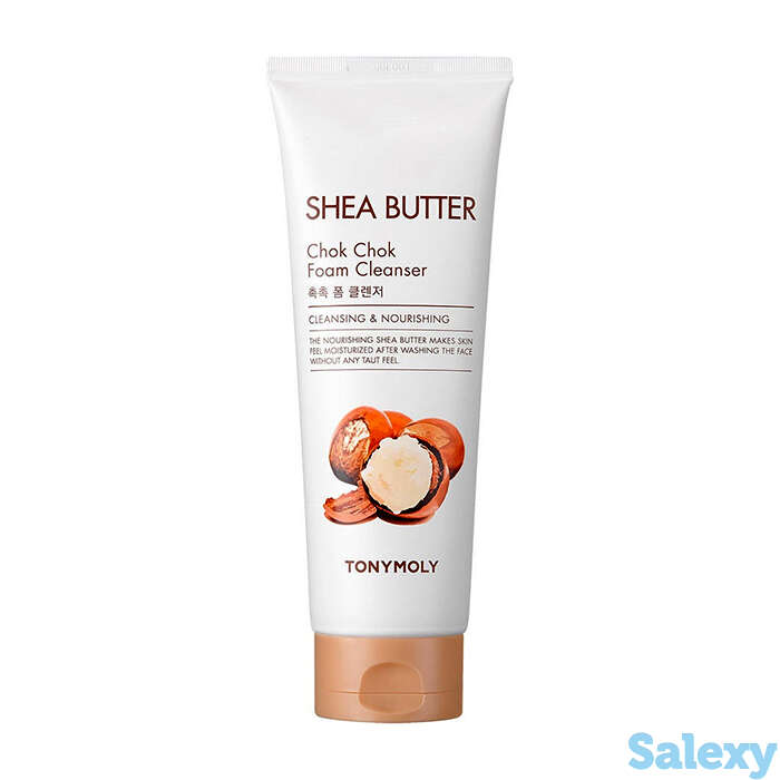 Пенка для умывания tony moly shea butter chok chok foam cleanser, фотография 1